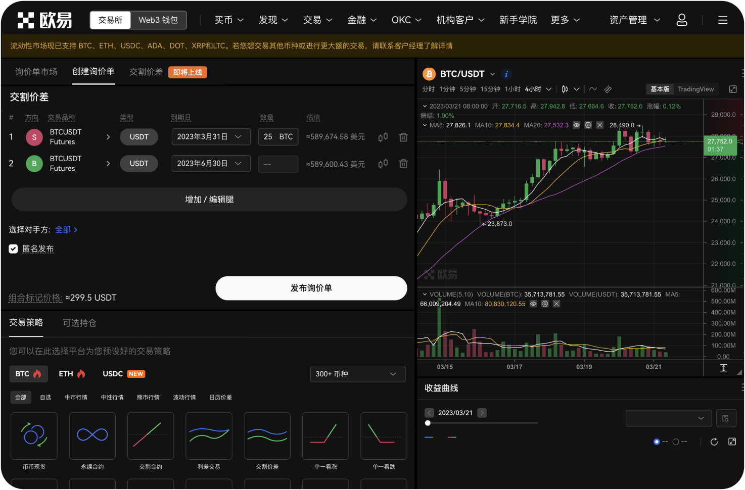 OKX的统一账户支持哪些产品